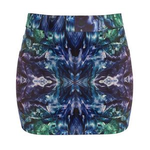 A Demin Mini Skirt