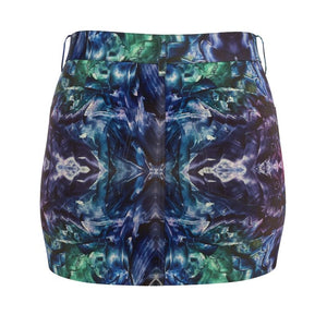 A Demin Mini Skirt